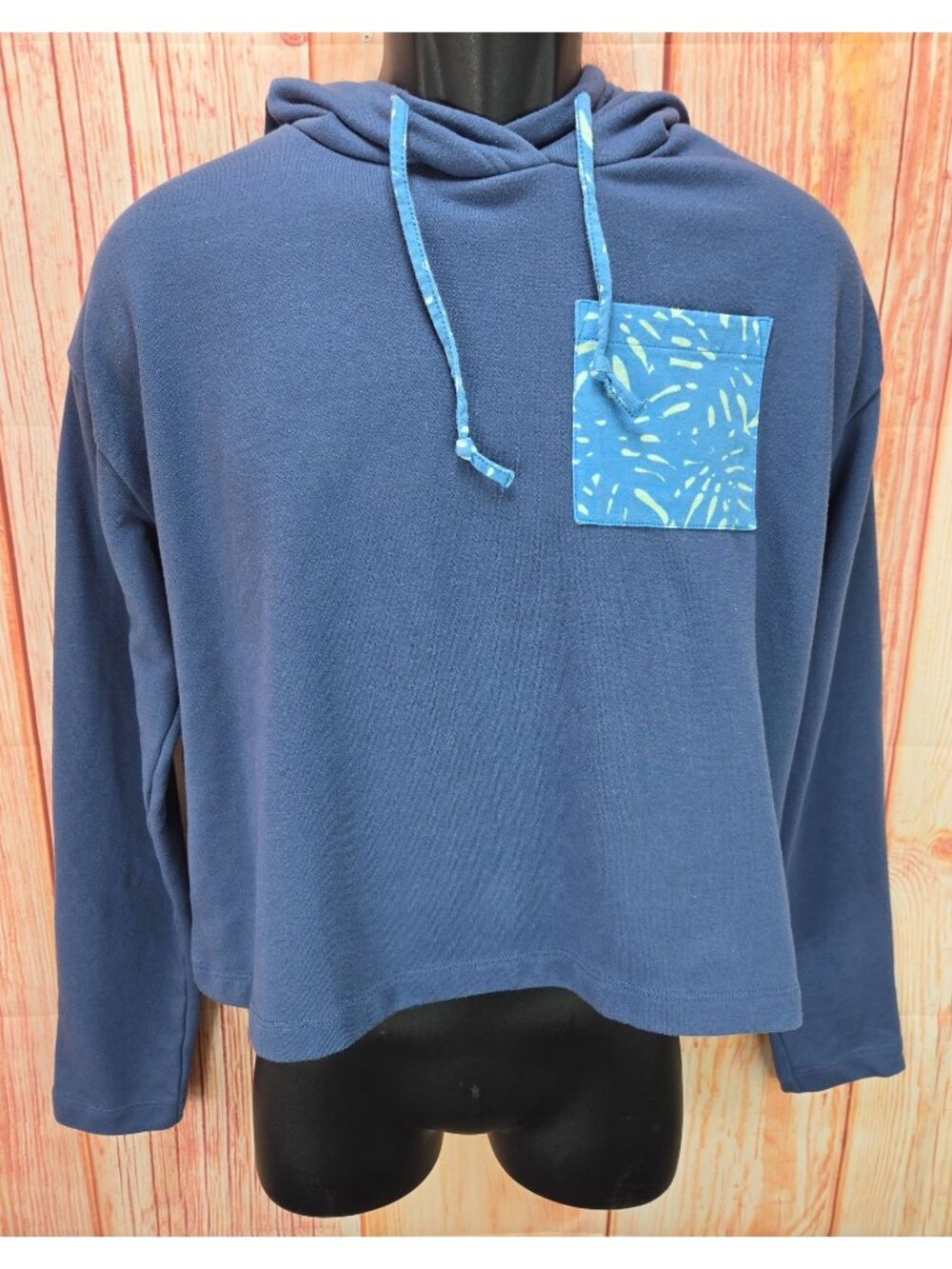 Southern Tide Womens Navy Cropped Hoodie Medium